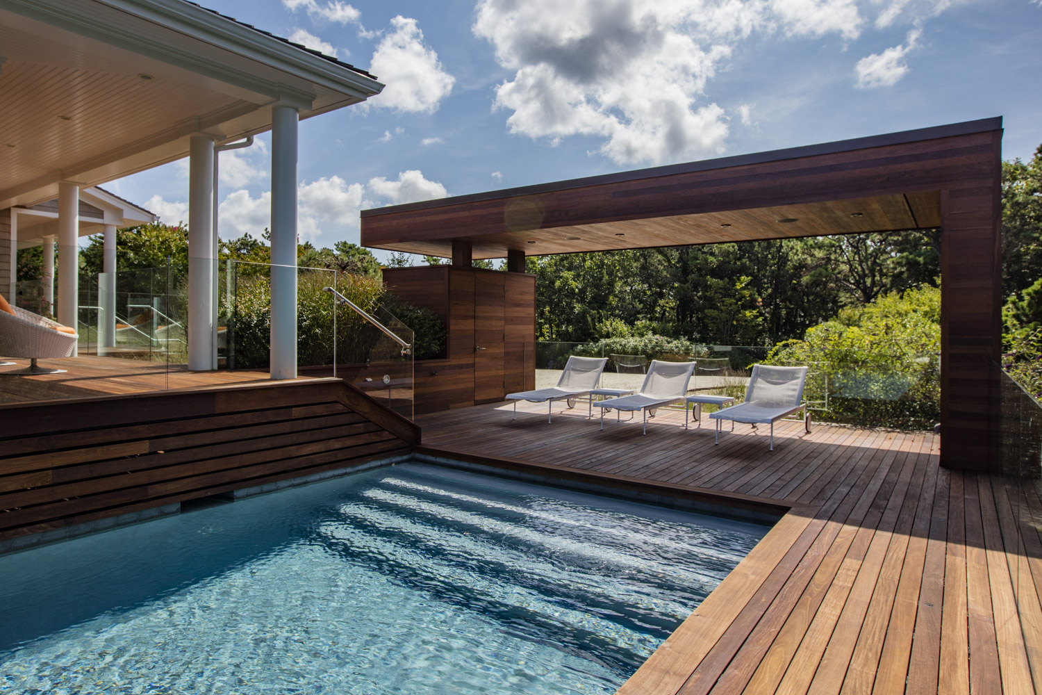 Photo of construction by Ronald Webb Builder.